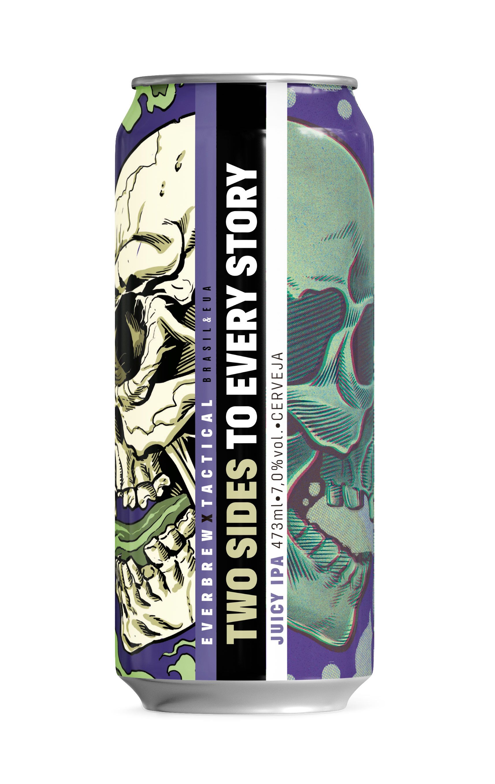 Cerveja Two Sides To Every Story lata 473ml Cervejaria Everbrew.