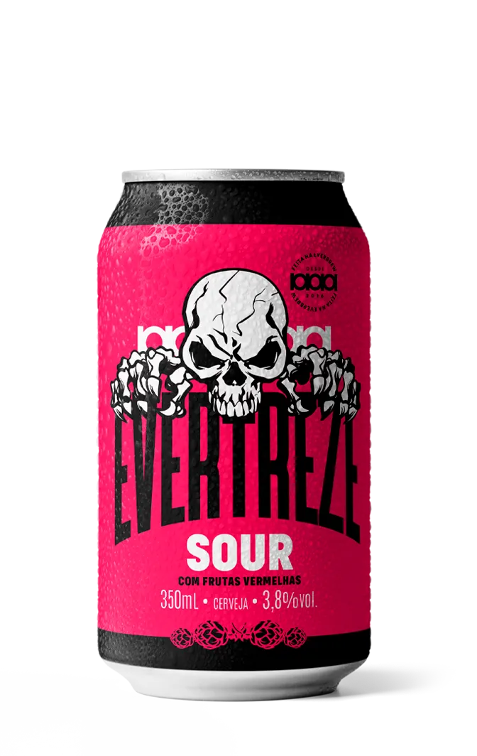 Lata Evertreze Sour Frutas Vermelhas 350ml.